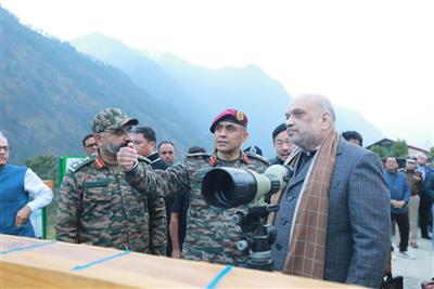 Union Home Minister and Minister of Cooperation Shri Amit Shah inspected Border Outpost of ITBP in Arunachal Pradesh 
