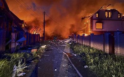 Russia's biggest attack on Ukraine so far: रूस का यूक्रेन पर अब तक का सबसे बड़ा हमला: 355 ड्रोन और 9 क्रूज मिसाइलें दागीं, राजधानी कीव में भारी बमबारी