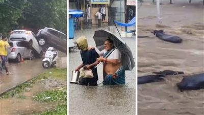 Rain havoc: Floods and landslides increased problems from mountains to plains, red alert in many states today: बारिश का कहर: पहाड़ों से मैदान तक बाढ़ और भूस्खलन ने बढ़ाई मुश्किलें, आज कई राज्यों में रेड अलर्ट |