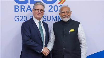 London becomes 'Modi-fied': Today, Prime Minister Modi will have an important meeting with British PM Keir Starmer, free trade agreement will be sealed: 'मोदीमय' हुआ लंदन: आज प्रधानमंत्री मोदी की ब्रिटिश पीएम कीर स्टार्मर से अहम मुलाकात, मुक्त व्यापार समझौते पर लगेगी मुहर