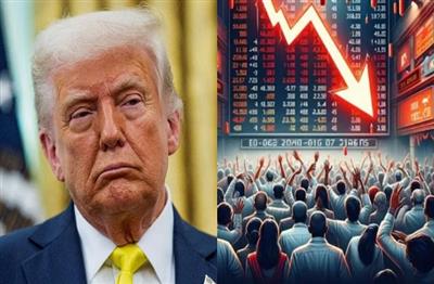 $450 billion wiped out in just 7 minutes! Trump's statement shakes global markets, spooks investors.: सिर्फ 7 मिनट में 450 अरब डॉलर स्वाहा! ट्रंप के बयान से हिला वैश्विक बाजार, निवेशकों में मचा हड़कंप