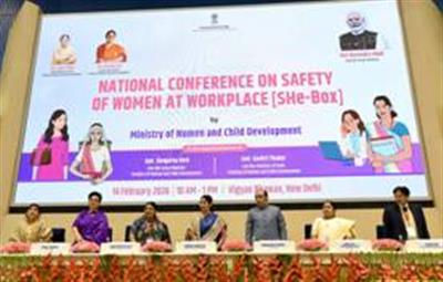 महिला एवं बाल विकास मंत्रालय ने कार्यस्थल पर महिलाओं की सुरक्षा पर राष्ट्रीय सम्मेलन (शी-बॉक्स) का आयोजन किया