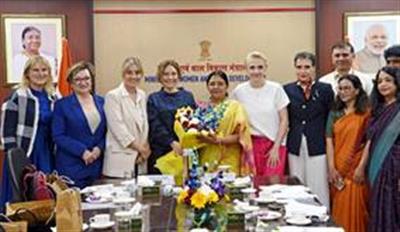 महिला एवं बाल विकास मंत्रालय ने यूरोपीय संसद की एफईएमएम समिति के प्रतिनिधिमंडल की मेजबानी की
