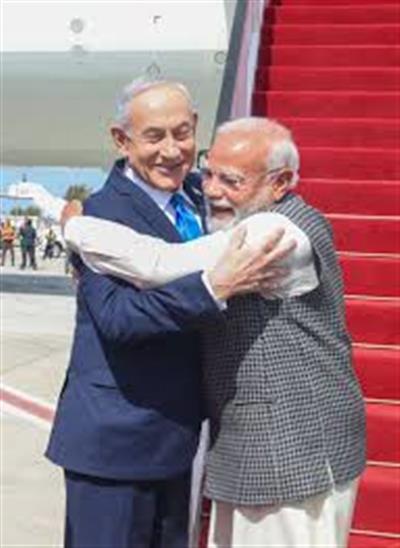 प्रधानमंत्री श्री नरेन्‍द्र मोदी की इज़राइल के प्रधानमंत्री से भेंट