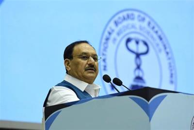 केंद्रीय स्वास्थ्य मंत्री श्री जगत प्रकाश नड्डा ने नई दिल्ली में एनबीईएमएस के 23वें दीक्षांत समारोह को संबोधित किया
