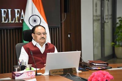 केंद्रीय स्वास्थ्य मंत्री श्री जेपी नड्डा ने केरल के स्वास्थ्य मंत्री श्री के. मुरलीधरन के साथ केरल में प्रमुख स्वास्थ्य कार्यक्रमों के कार्यान्वयन की वर्चुअल समीक्षा की