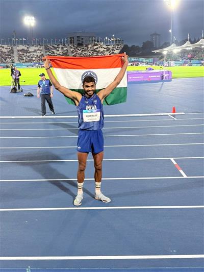 प्रधानमंत्री ने राष्ट्रमंडल खेल 2026 में पुरुषों की ऊंची कूद स्‍पर्धा में रजत पदक जीतने पर सर्वेश कुशारे को बधाई दी