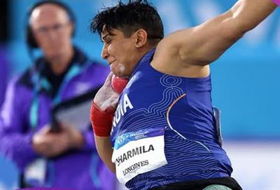 प्रधानमंत्री ने राष्ट्रमंडल खेल 2026 में महिला शॉट पुट एफ57 स्पर्धा में स्वर्ण पदक जीतने पर शर्मिला को बधाई दी