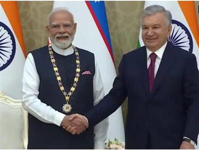 प्रधानमंत्री श्री मोदी को उज़्बेकिस्तान का विदेशी नेताओं को दिया जाना वाला सर्वोच्च सम्मान ‘‘ओली दाराजली दोस्तलिक’’ दिया गया