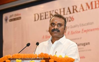 डॉ. एल. मुरुगन ने युवाओं से 2047 तक विकसित भारत यात्रा में देश का नेतृत्व करने का आह्वान किया